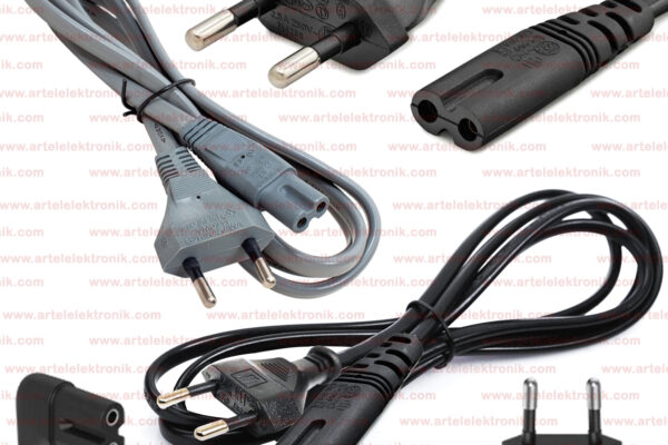 ARA KABLO (220V POWER) (C7 ERKEK) (ÇİFT YARIK) 50113