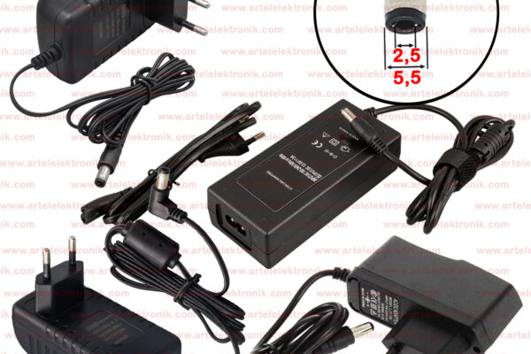ADAPTÖR (12,6V) (5,5 X 2,5)MM 50712