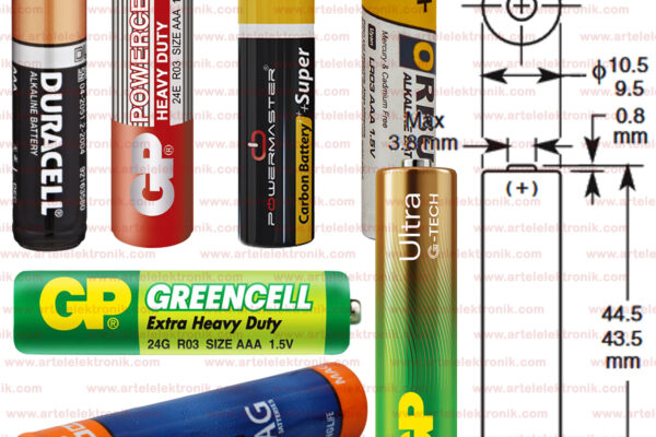 PİL (AAA 1,5V) (İNCE KALEM) 50753