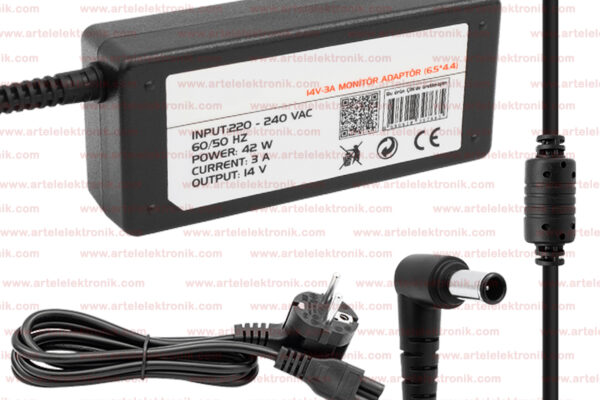 ADAPTÖR (14V) (6,5 X 4,4)MM (İĞNELİ) 55271  (SAMSUNG TV MONİTÖR İÇİN)